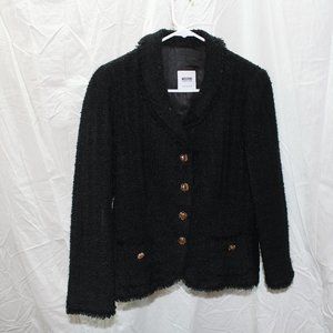 Moschino Cheap and Chic Black Blazer US women size 10, EUC